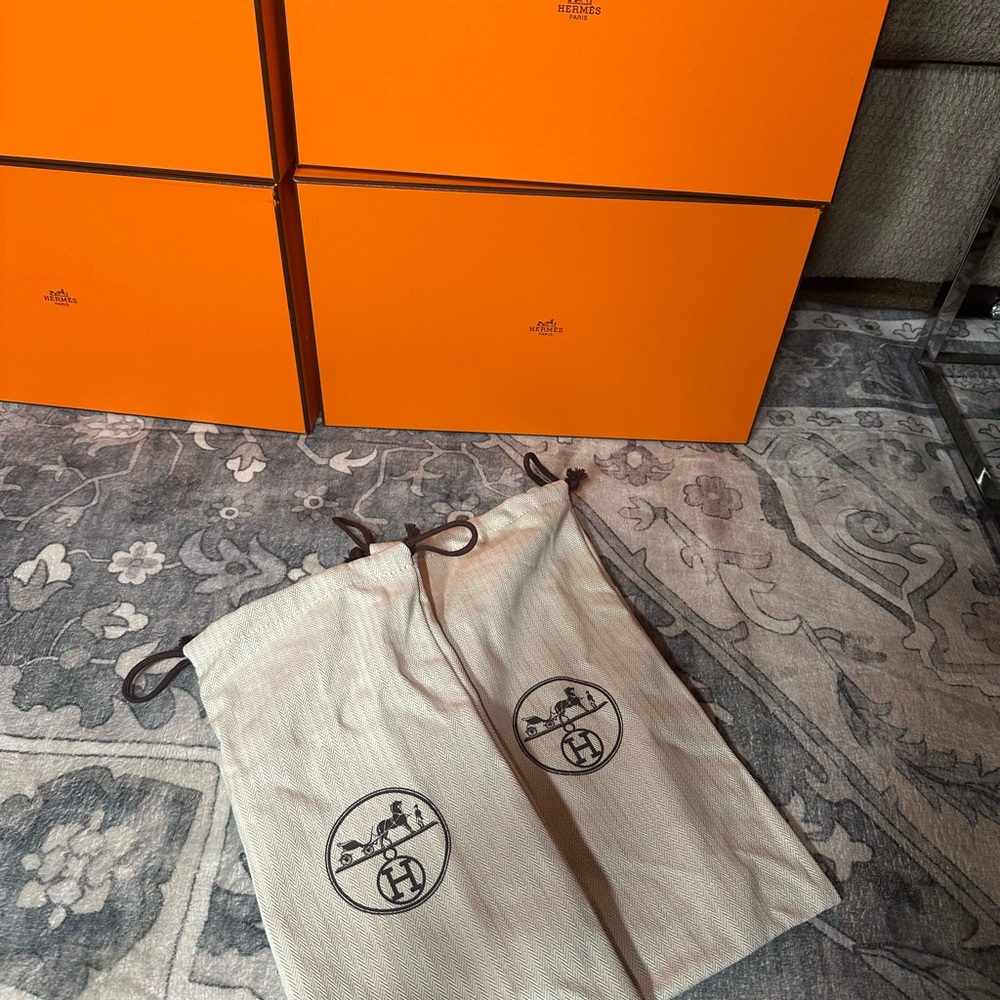 Hermes Orange box Cream Dust Bag 
35$ each